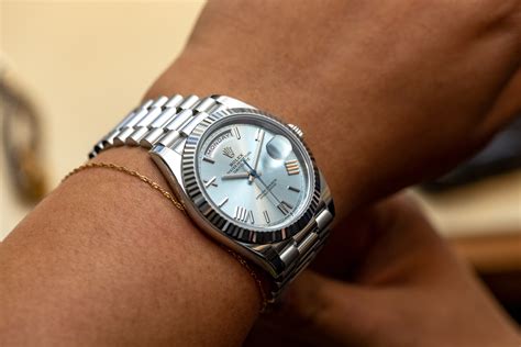 rolex day date platinum case thickness|platinum Rolex Day-Date 36.